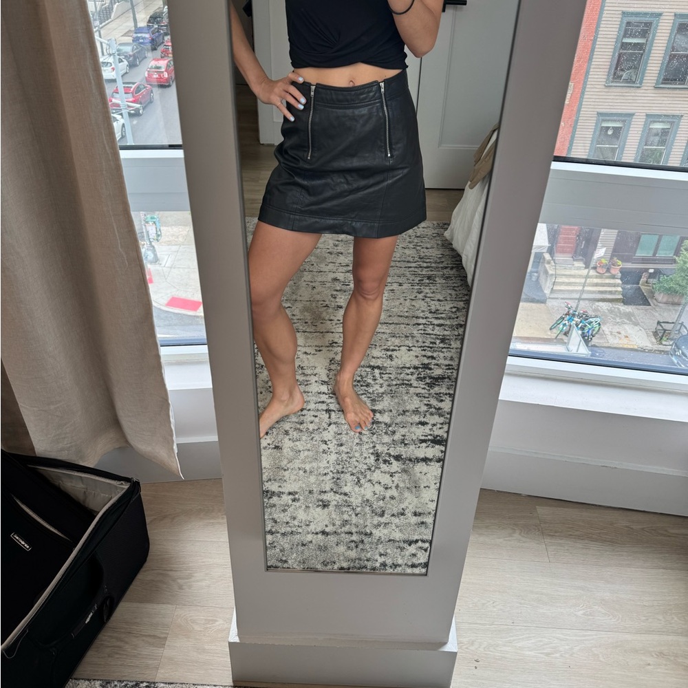 Madewell Blue A-Line Mini Skirt Casual